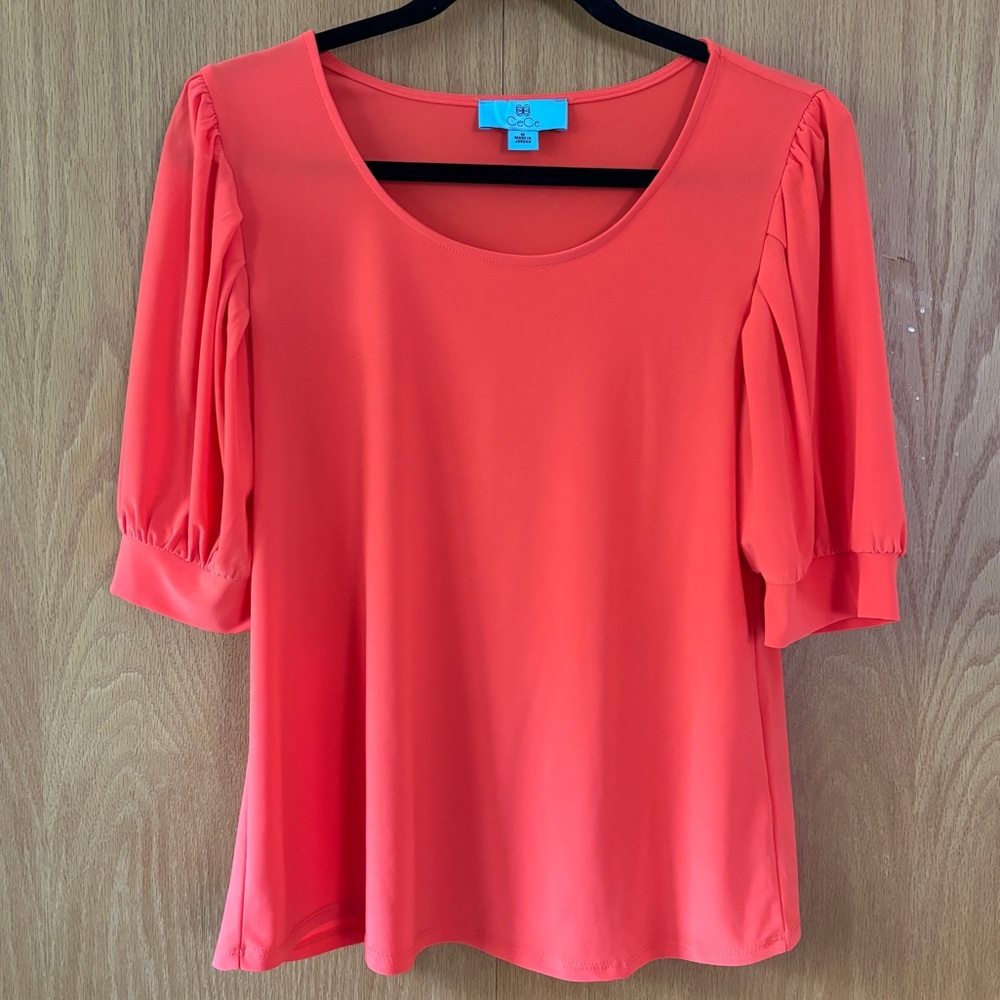 Woman’s Short Sleeve Orange CeCe Top